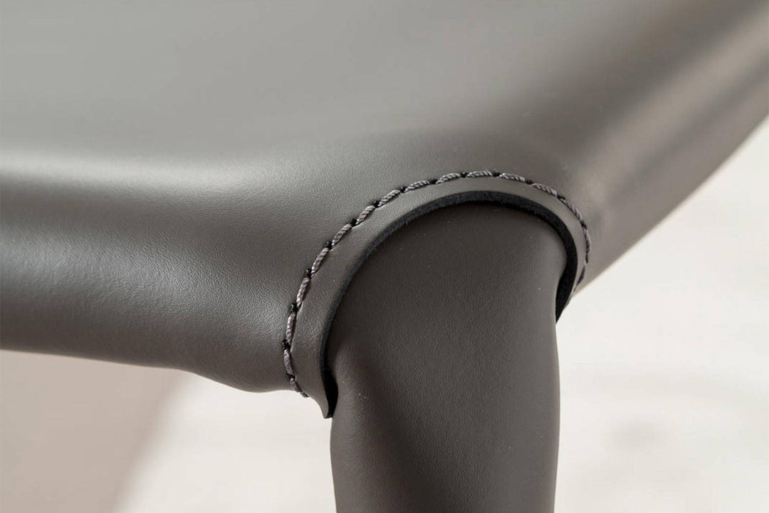 Lunette Hard Leather Dining Chair