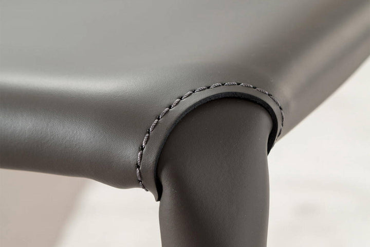 Lunette Hard Leather Dining Chair