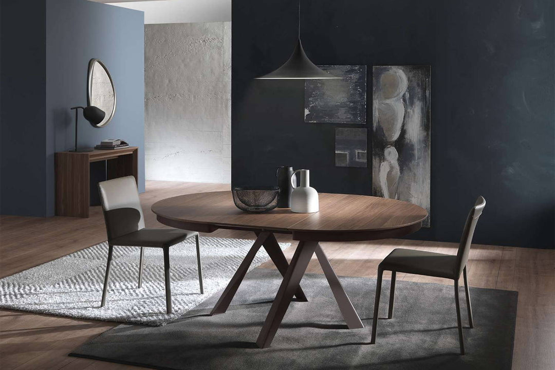 Lunette Hard Leather Dining Chair