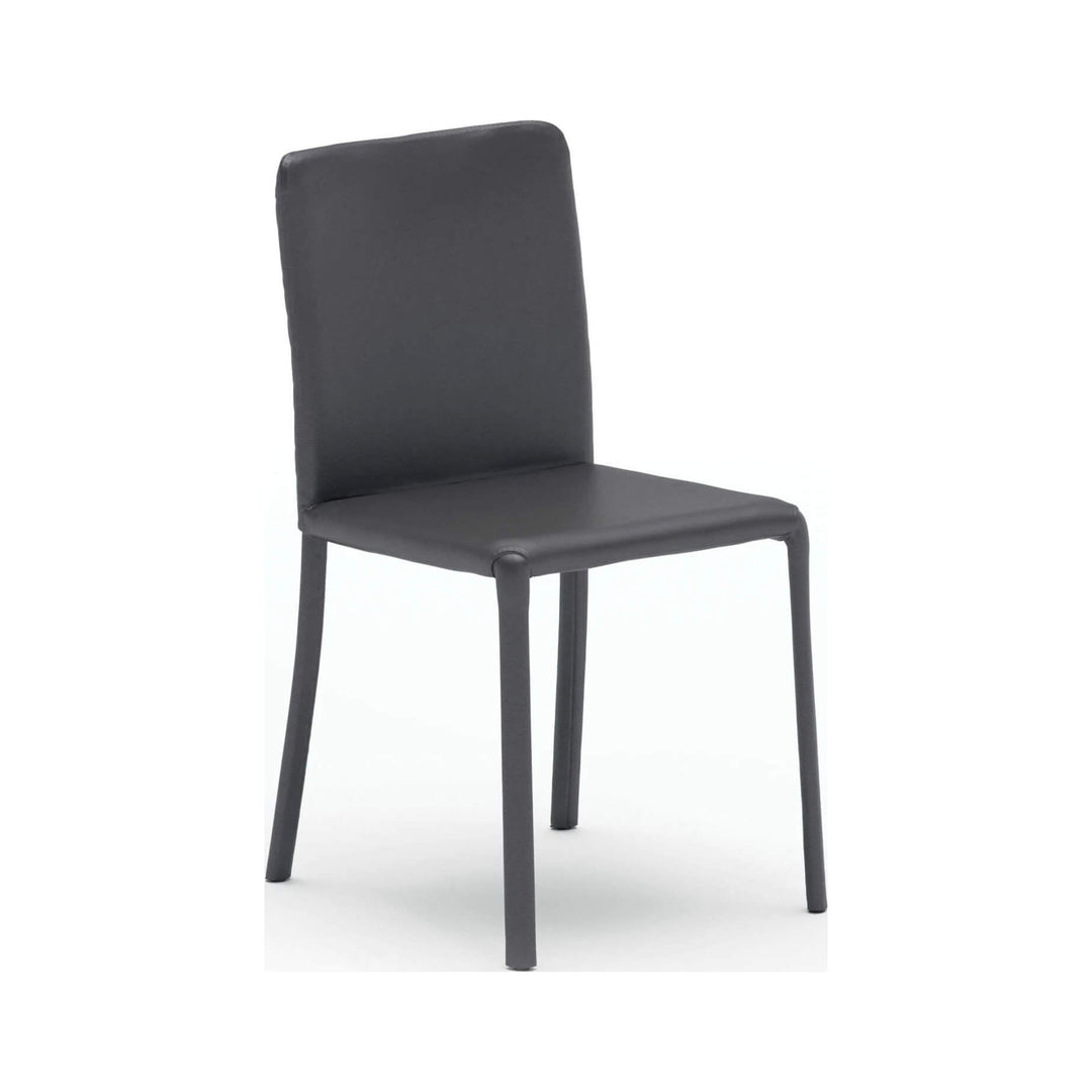 Lunette Hard Leather Dining Chair — product (square fill)