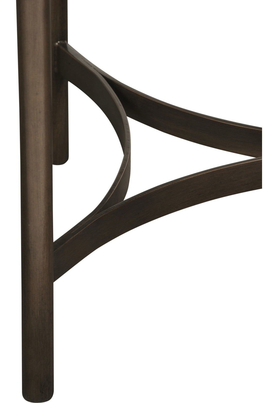 Lyon Round Concrete and Metal Side Table in Natural Concrete — product view on a white background