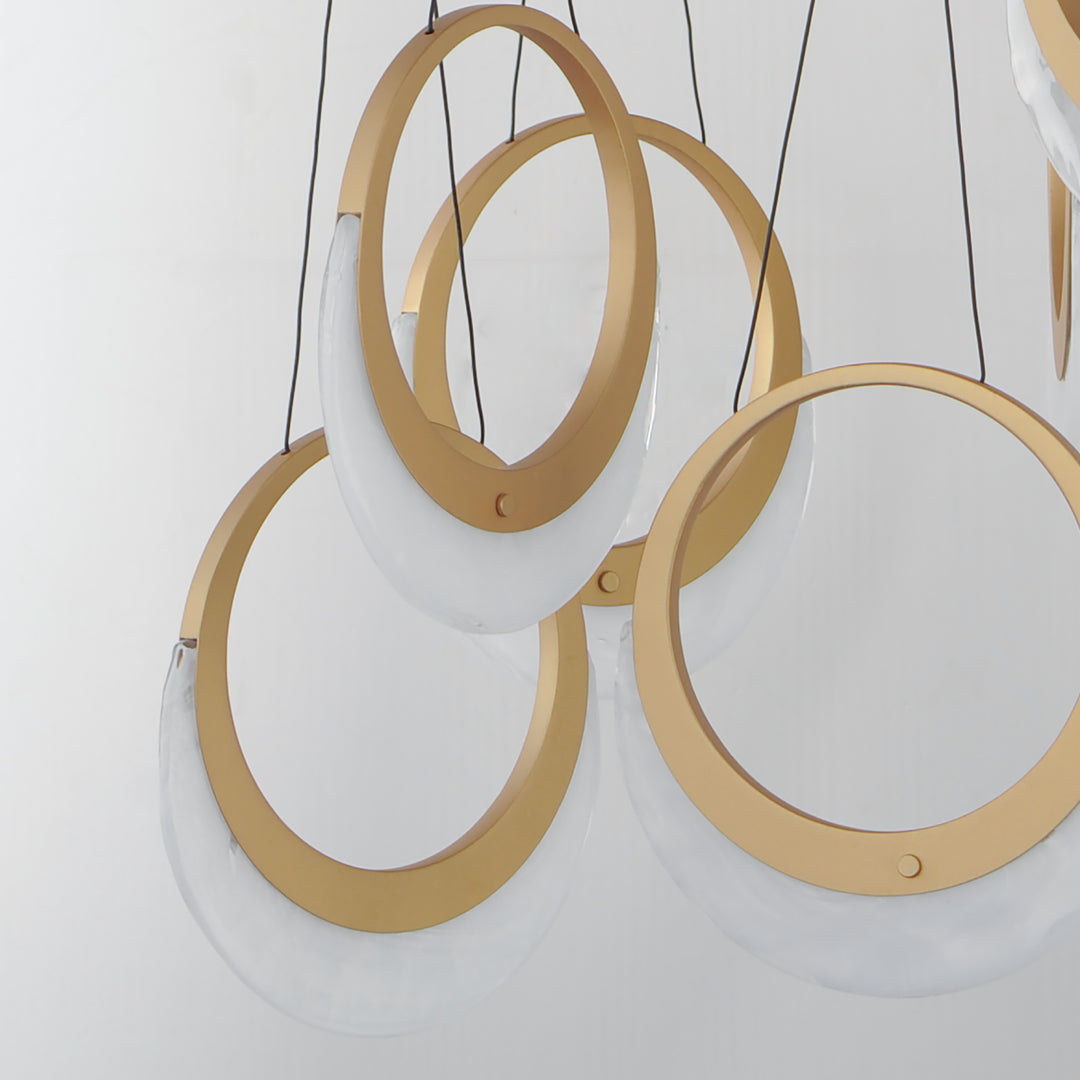 Lyra 6-Light LED Pendant by ET2 Lighting, styled view 3