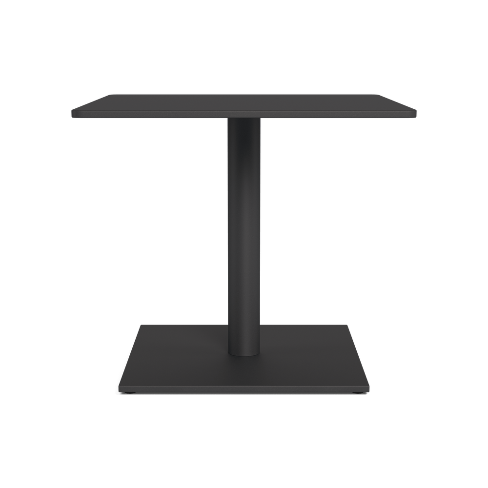 Madison Aluminum Square Side Table by Harbour in Aluminum Asteroid