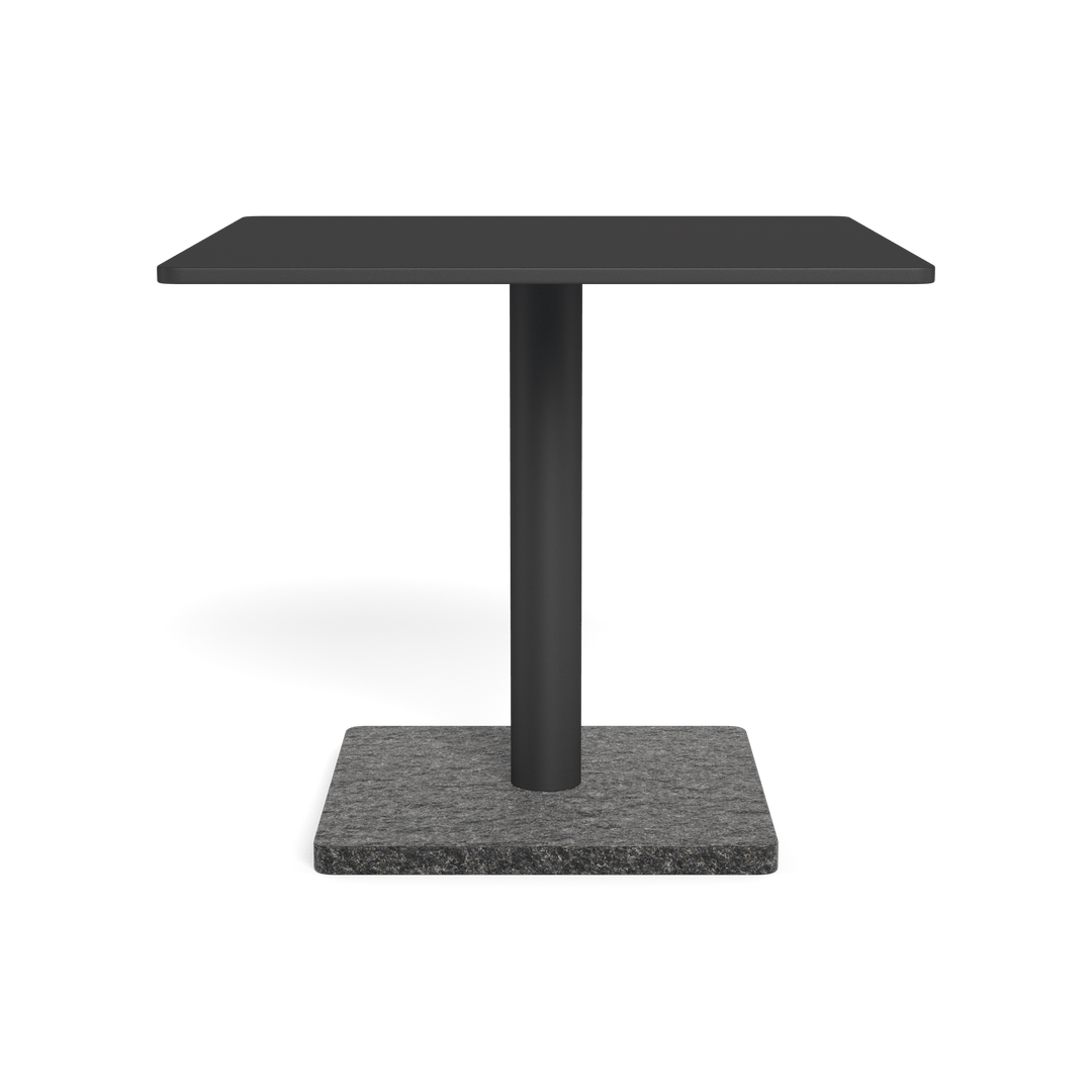 Madison Square Side Table by Harbour in Aluminum Asteroid