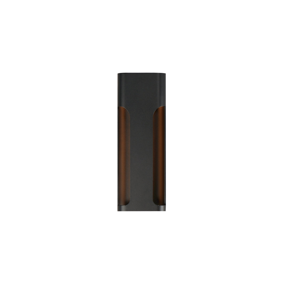 Maglev 18" LED Outdoor Wall Sconce by ET2 Lighting in Black, front view