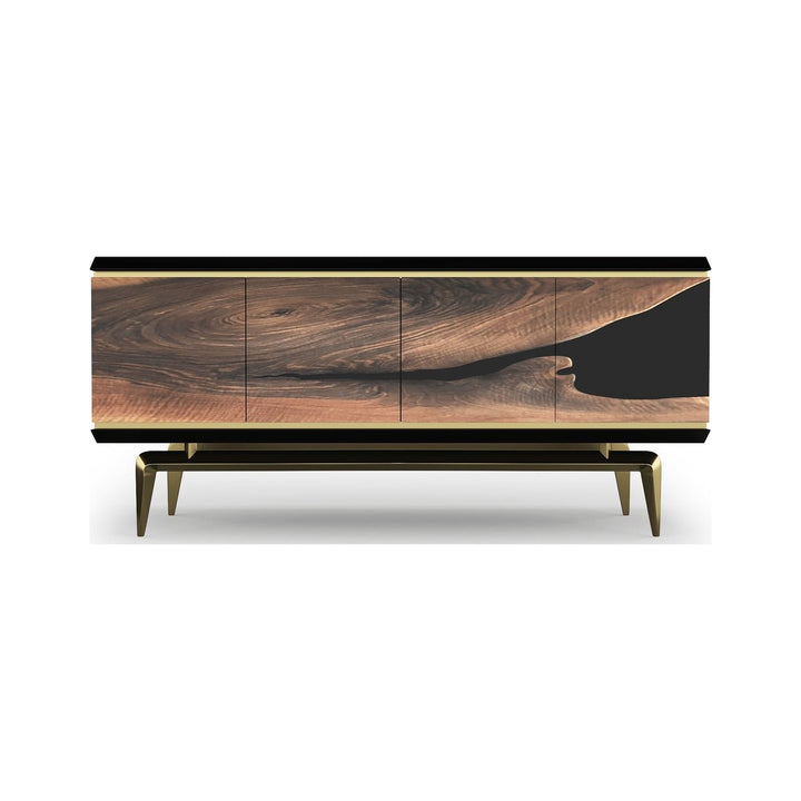 Magnes Walnut Wood Credenza Arditi Collection