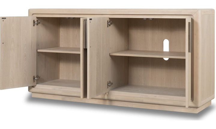 Magnolia Four Door Sideboard in Daffodil — product view on a white background