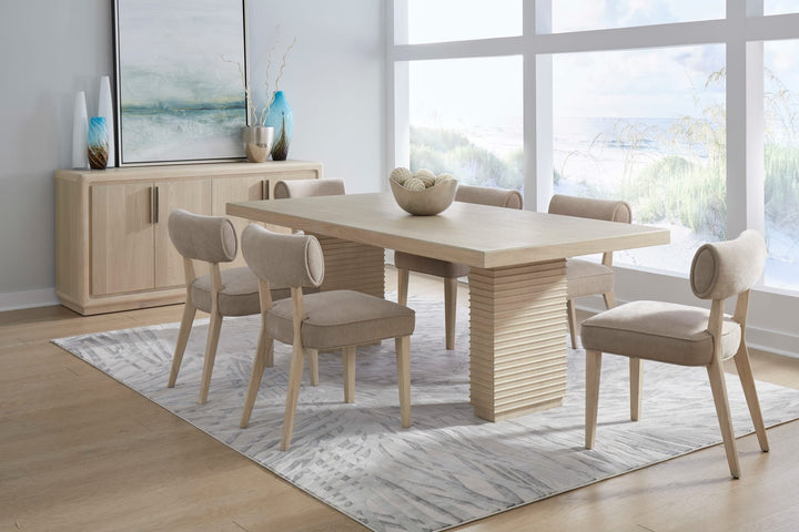 Magnolia Upholstered Dining Chair in Brown Sugar Chenille — lifestyle photo