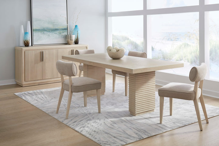 Magnolia Upholstered Dining Chair in Brown Sugar Chenille — lifestyle photo
