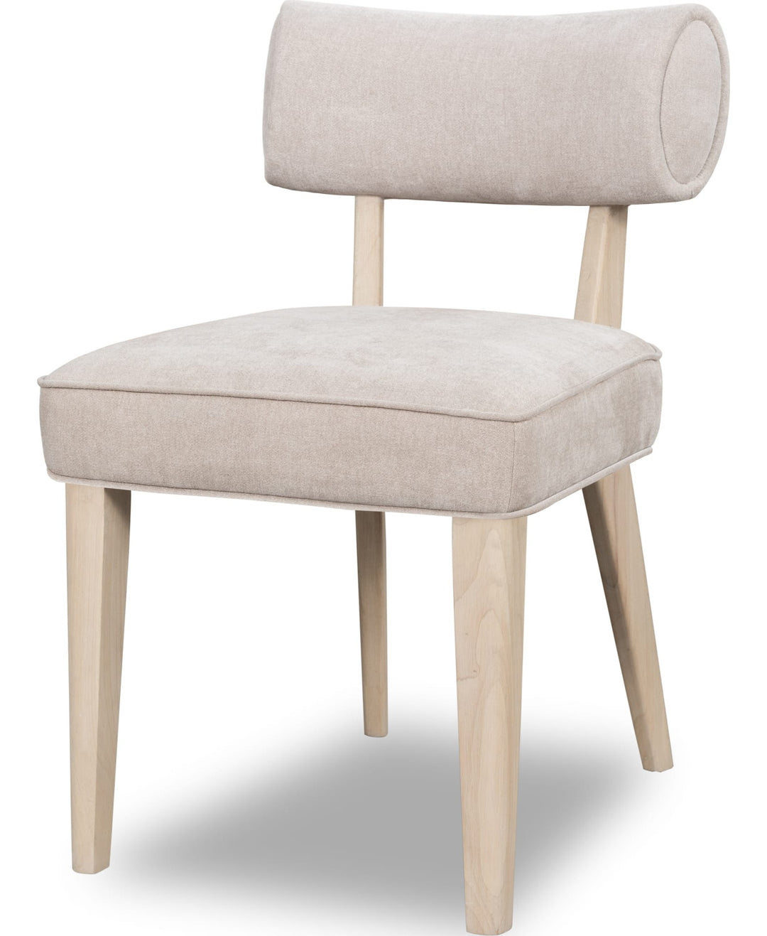 Magnolia Upholstered Dining Chair in Brown Sugar Chenille — product view on a white background