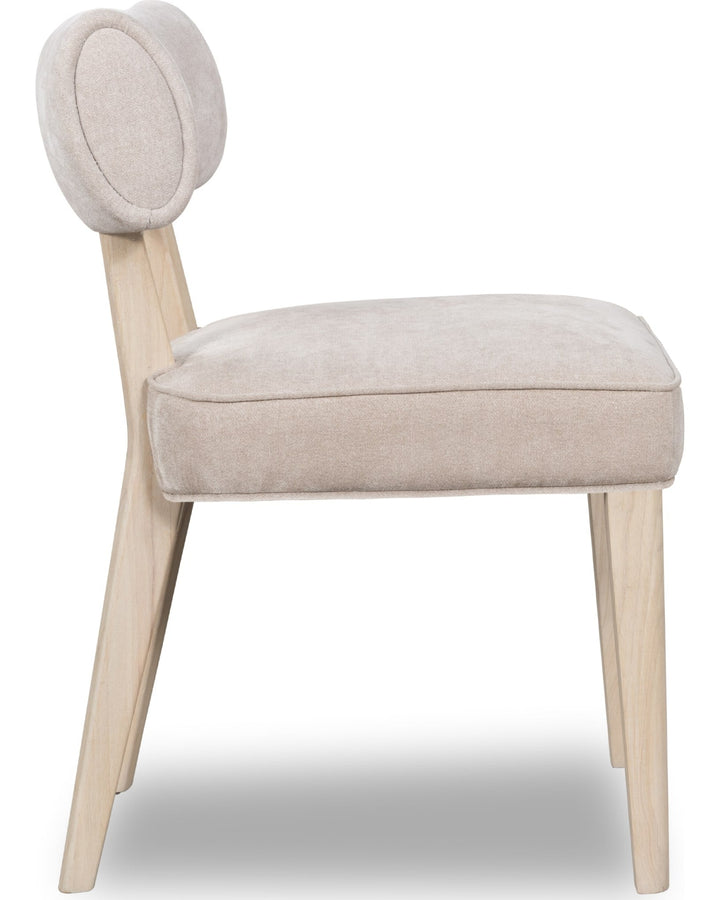 Magnolia Upholstered Dining Chair in Brown Sugar Chenille — product view on a white background