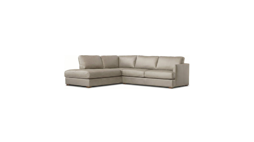 MALEA Sectional 2-Piece Chaise Left Side Facing Light Stone