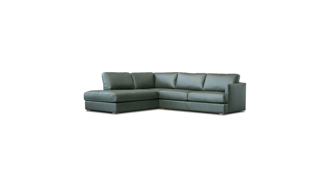 MALEA Sectional 2-Piece Chaise Left Side Facing Moss Green