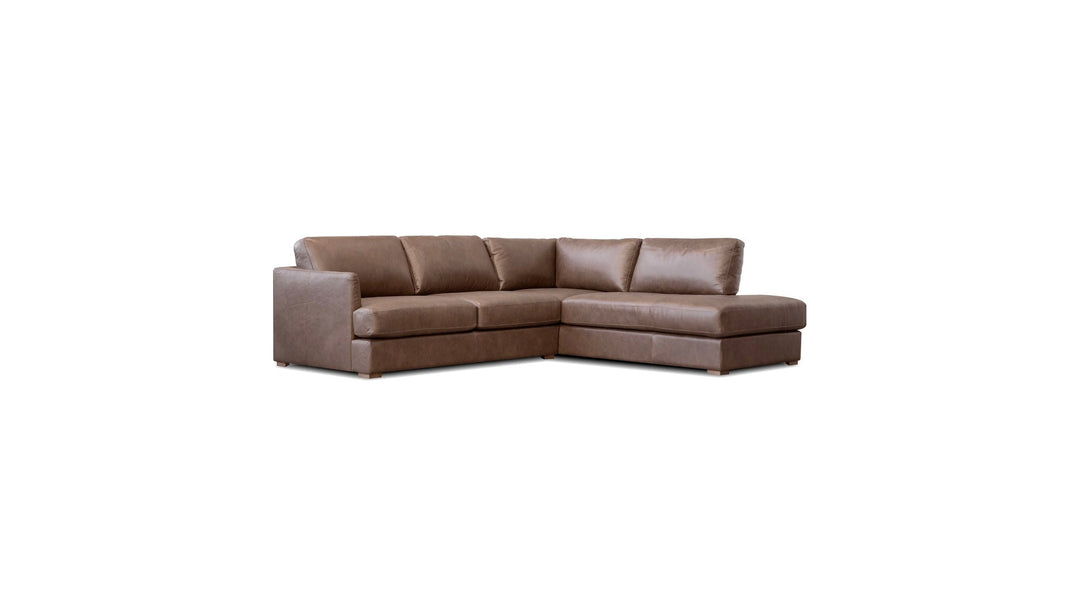 MALEA Sectional 2-Piece Chaise  Right Side Facing Hot Chocolate