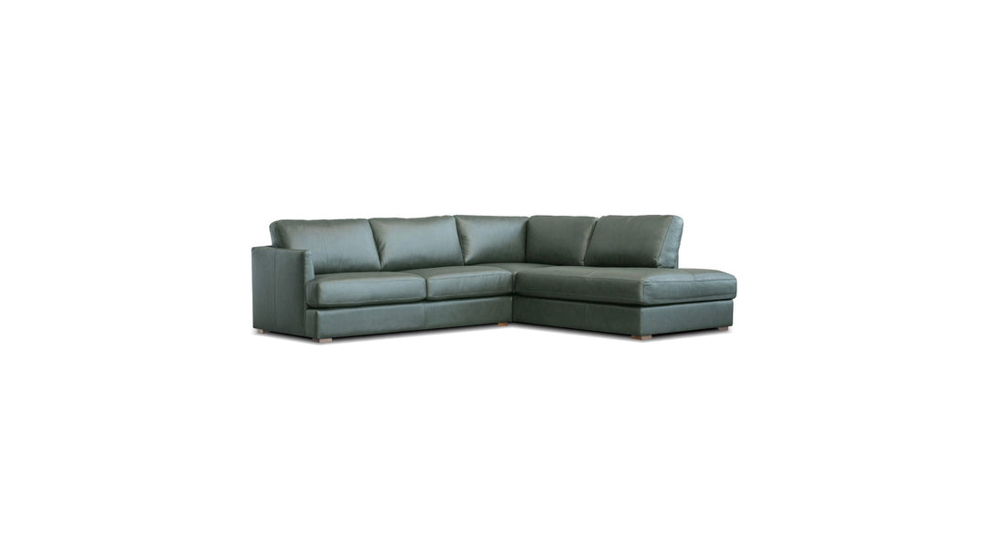MALEA Sectional 2-Piece Chaise  Right Side Facing Moss Green