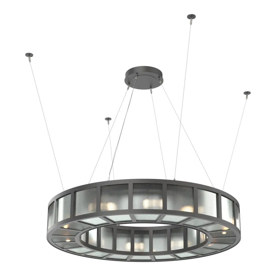 Manhattan Outdoor Ring Chandelier by Hammerton Studio, Medium