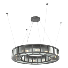 Manhattan Outdoor Ring Chandelier by Hammerton Studio, Medium