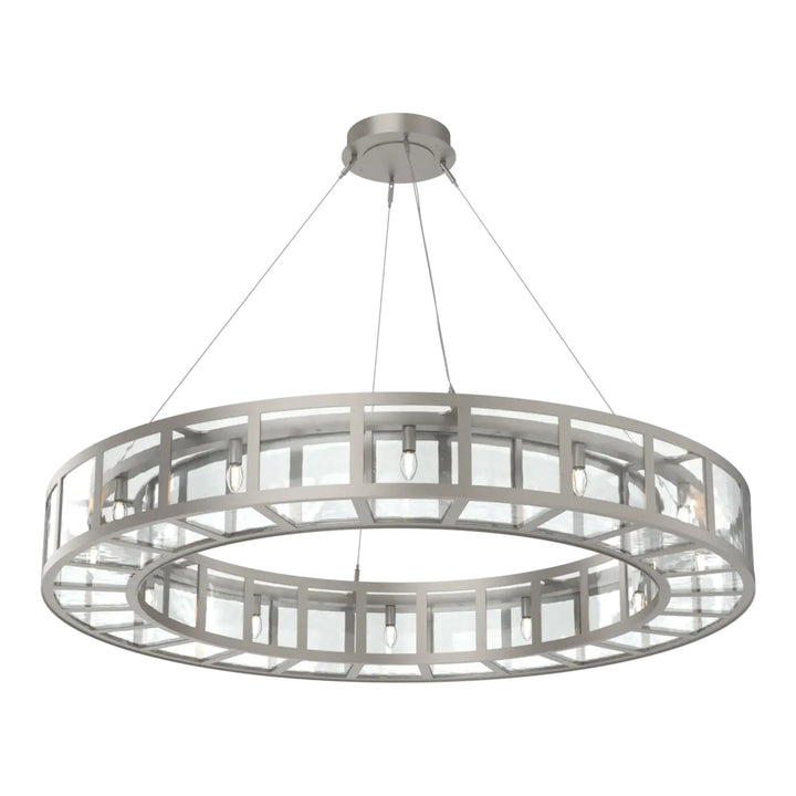 Manhattan Ring Chandelier by Hammerton Studio in Beige Silver