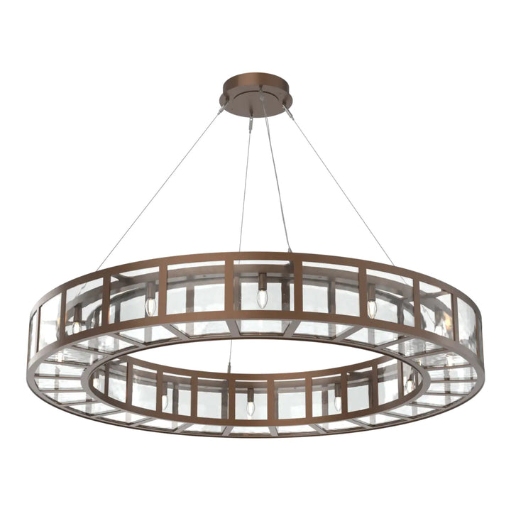 Manhattan Ring Chandelier by Hammerton Studio in Burnished Bronze