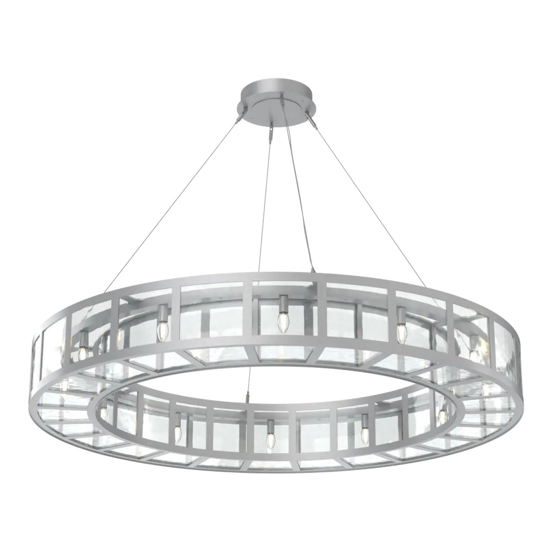 Manhattan Ring Chandelier by Hammerton Studio in Classic Silver