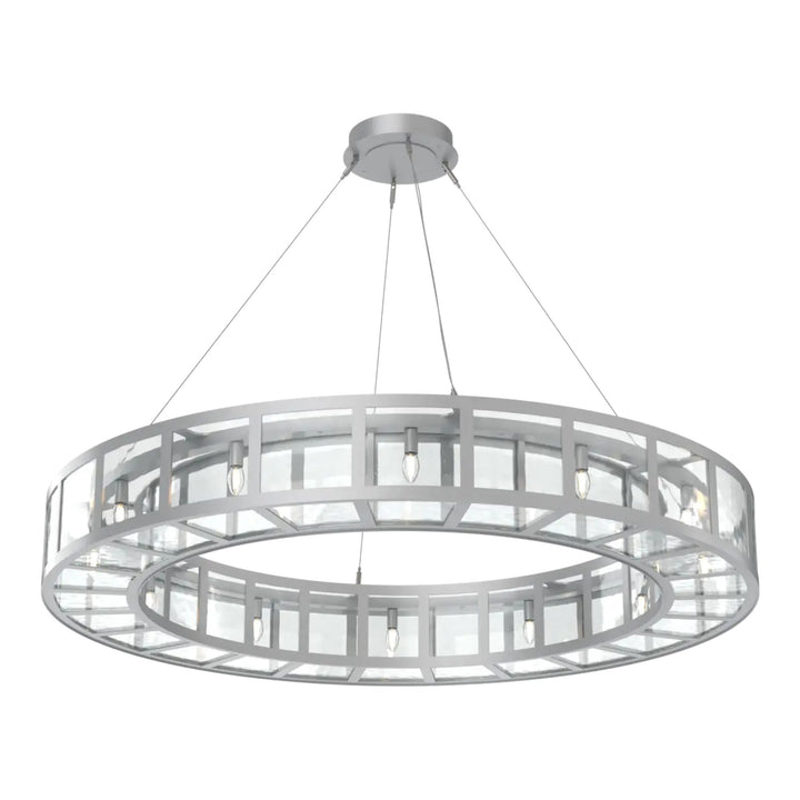 Manhattan Ring Chandelier by Hammerton Studio in Classic Silver