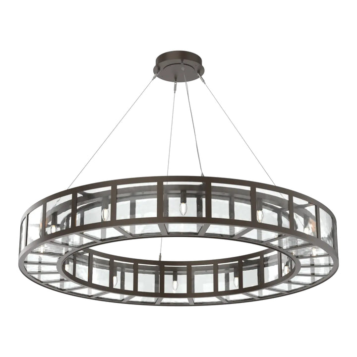 Manhattan Ring Chandelier by Hammerton Studio in Flat Bronze
