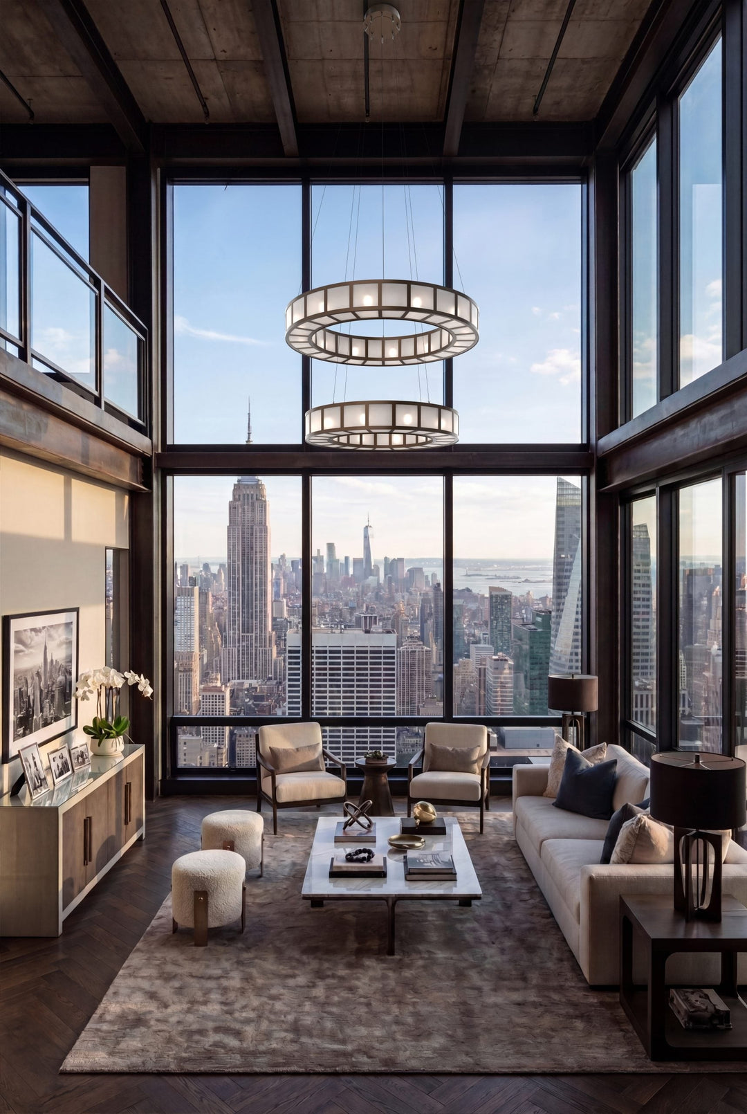 Manhattan Ring Chandelier by Hammerton Studio in a styled interior