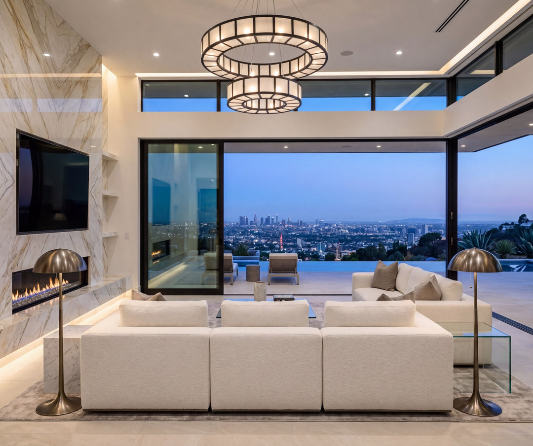 Manhattan Ring Chandelier by Hammerton Studio in a styled interior