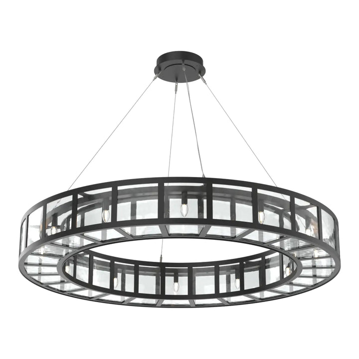 Manhattan Ring Chandelier by Hammerton Studio in Matte Black