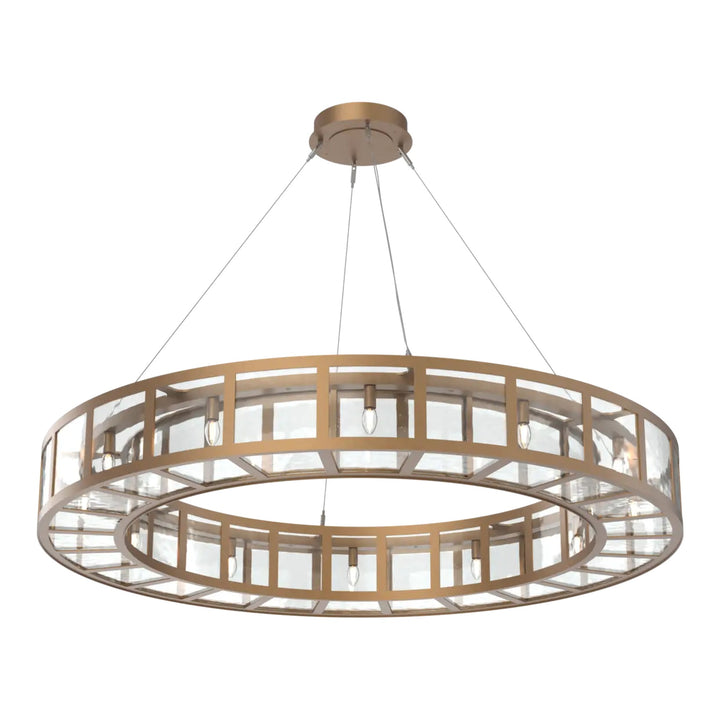 Manhattan Ring Chandelier by Hammerton Studio in Novel Brass