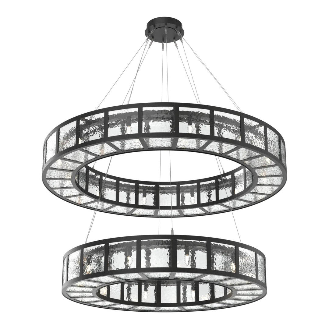 Manhattan Ring Chandelier by Hammerton Studio, Two-Tier