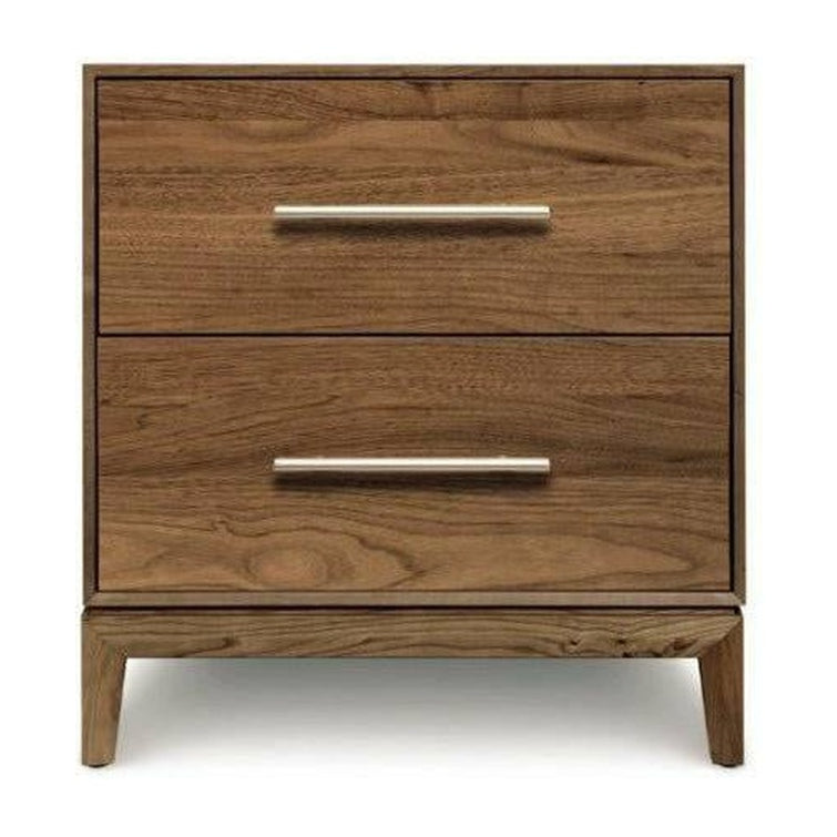 Mansfield Walnut 2-Drawer Nightstand Copeland Furniture