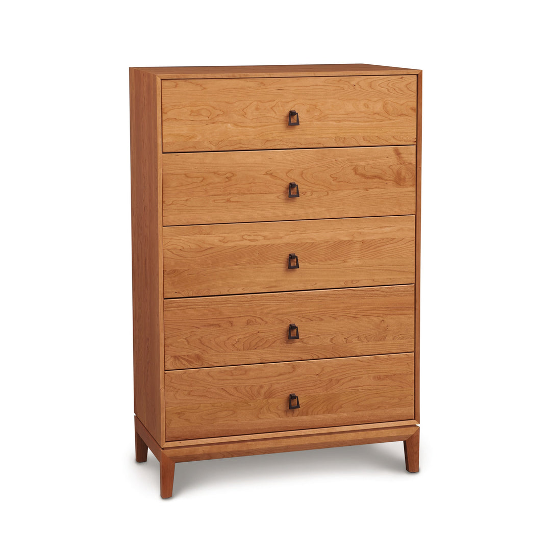 Mansfield 5-Drawer Wide Chest in natural cherry