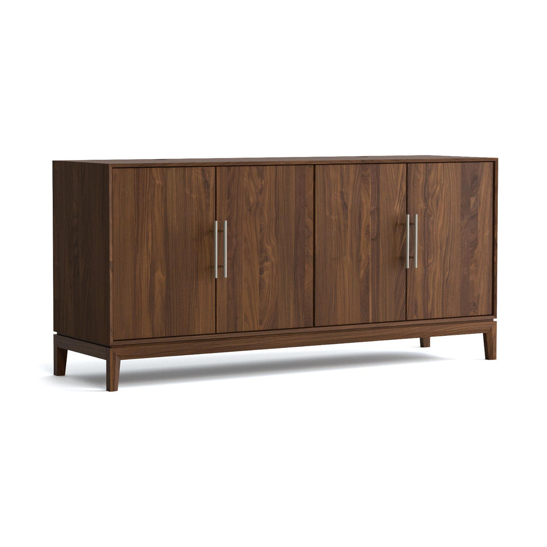 Mansfield four-door media console in natural cherry