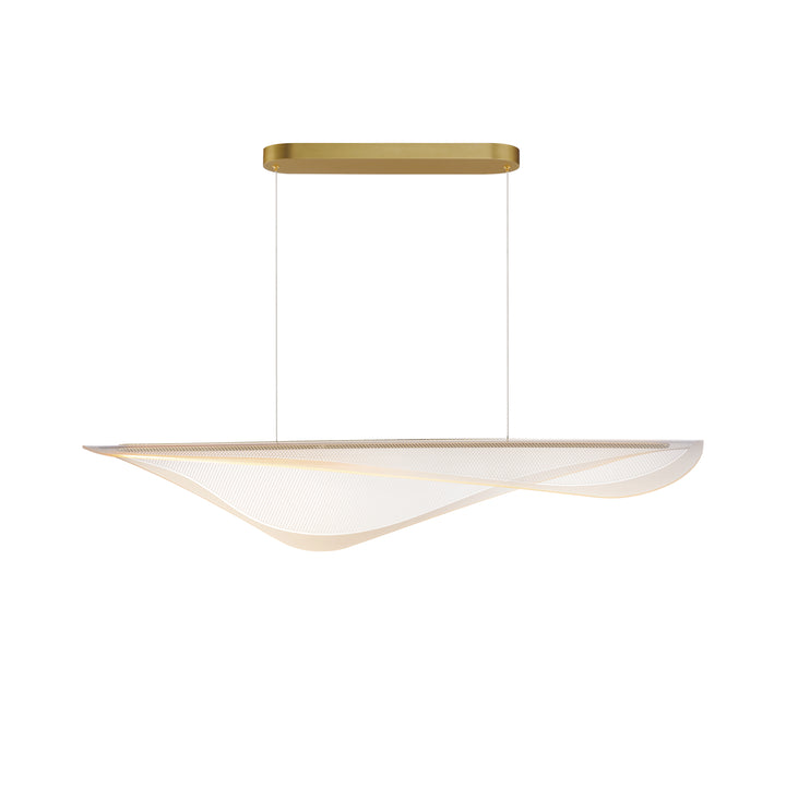 Manta 47" LED Linear Pendant by ET2 Lighting in Gold finish