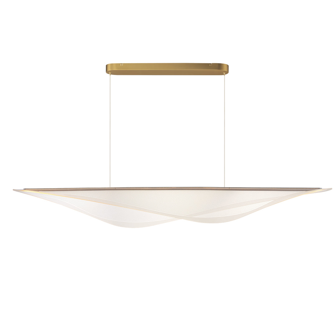 Manta 70" LED Linear Pendant by ET2 Lighting in Gold finish