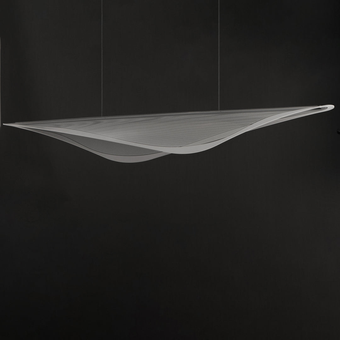 Manta 70" LED Linear Pendant by ET2 Lighting, styled view 3