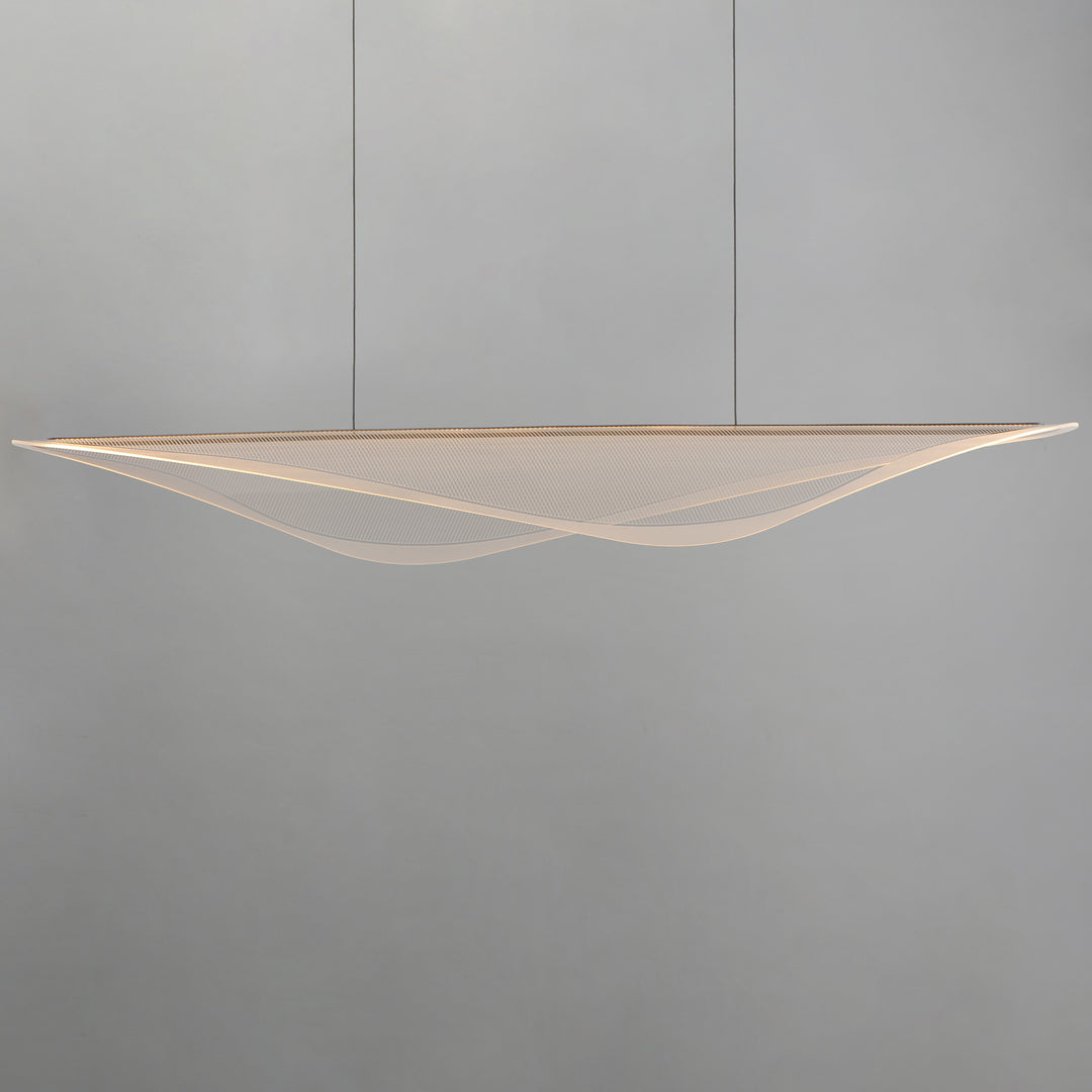 Manta 70" LED Linear Pendant by ET2 Lighting, styled view 5