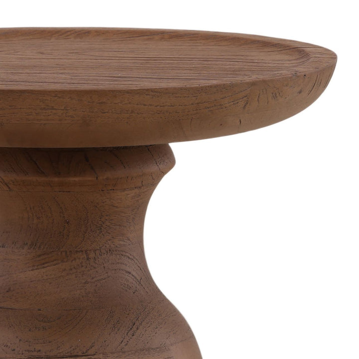 Maren Mango Wood Side Table, detail 2 view