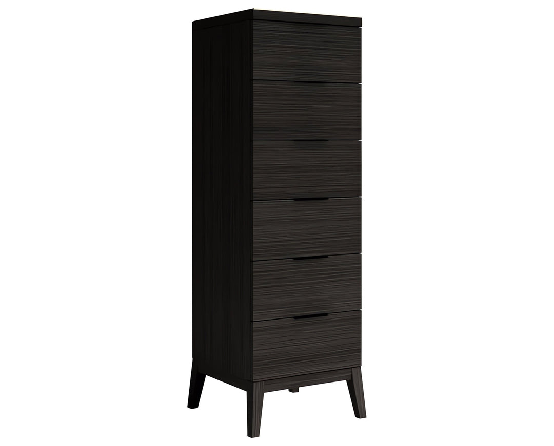 Marsala Narrow Chest — studio view, dark finish