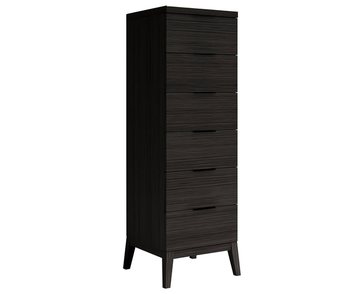Marsala Narrow Chest — studio view, dark finish