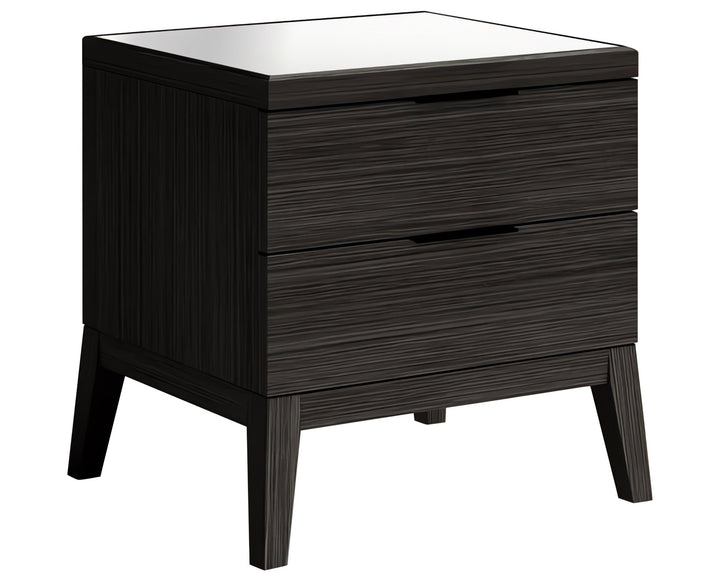 Marsala Night Table — studio view, dark finish