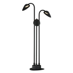 Marsh 12-24V 3-Light Garden LED Light by ET2 Lighting in Black, front view