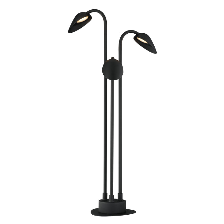 Marsh 12-24V 3-Light Garden LED Light by ET2 Lighting in Black, front view