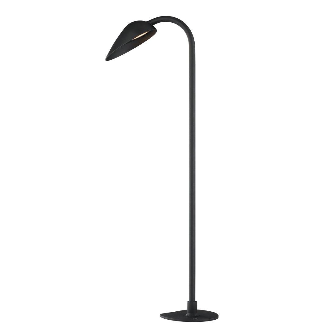 Marsh 12-24V LED Garden Light by ET2 Lighting in Black, front view