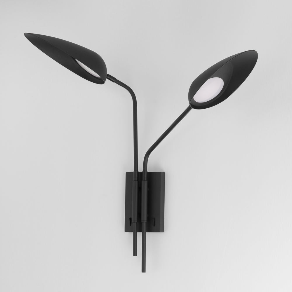 Marsh 2-Light LED Wall Sconce by ET2 Lighting, styled view 1