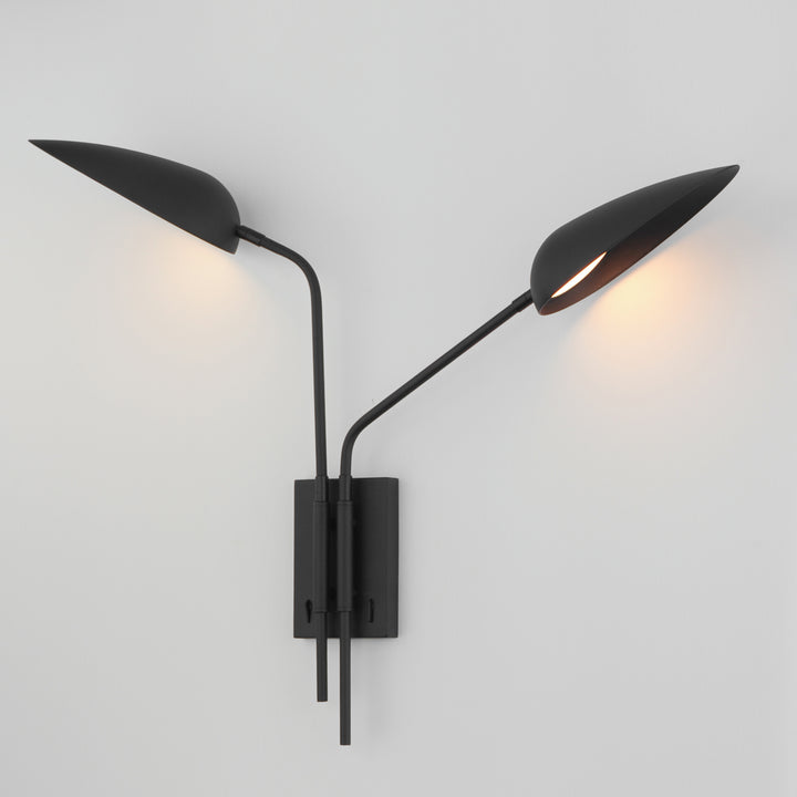 Marsh 2-Light LED Wall Sconce by ET2 Lighting, styled view 2