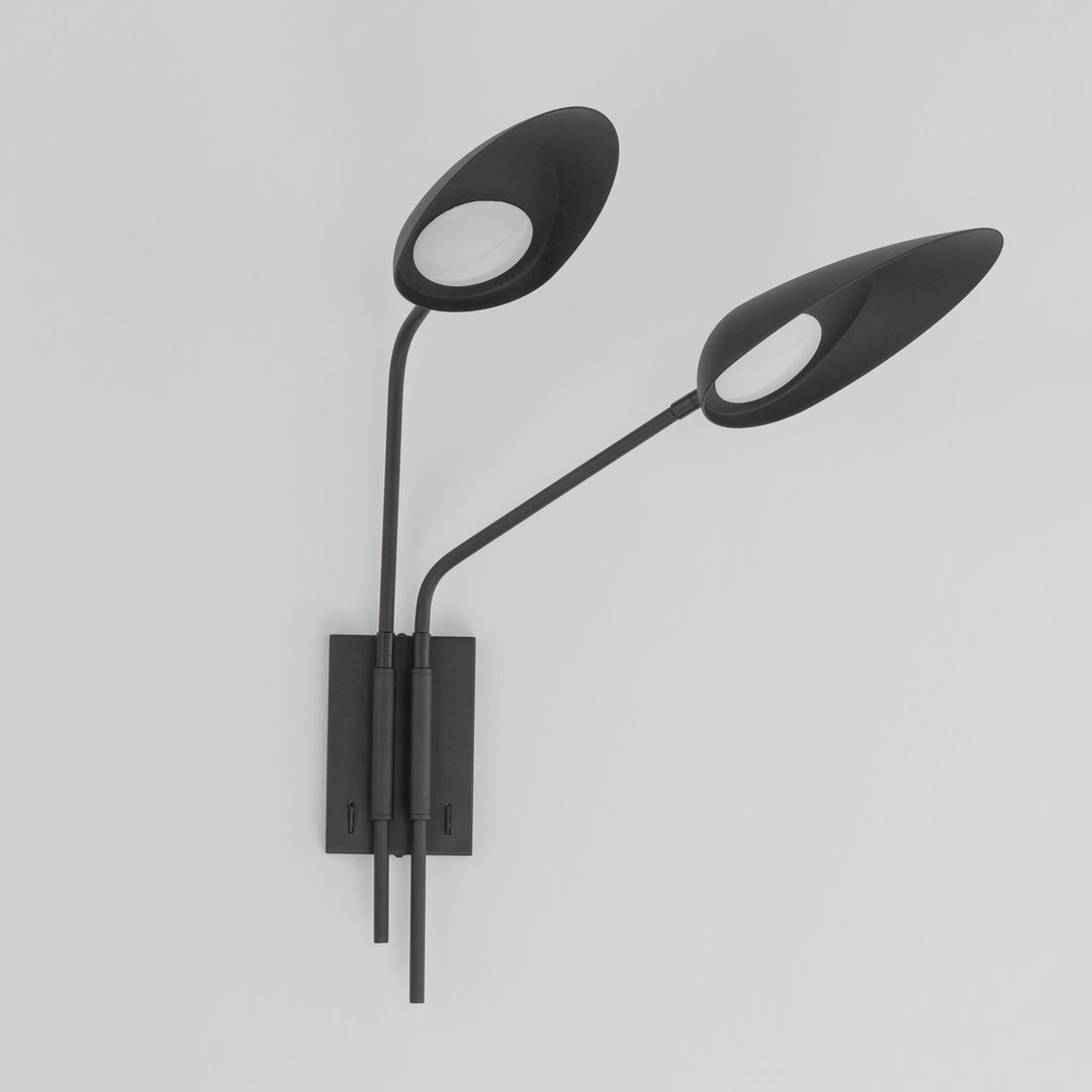 Marsh 2-Light LED Wall Sconce by ET2 Lighting, styled view 3