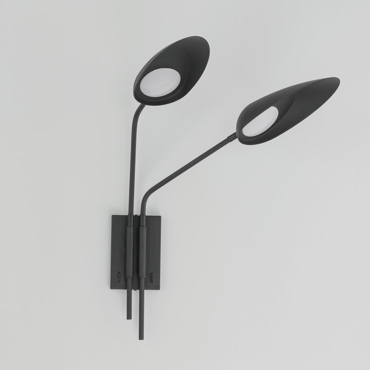 Marsh 2-Light LED Wall Sconce by ET2 Lighting, styled view 3