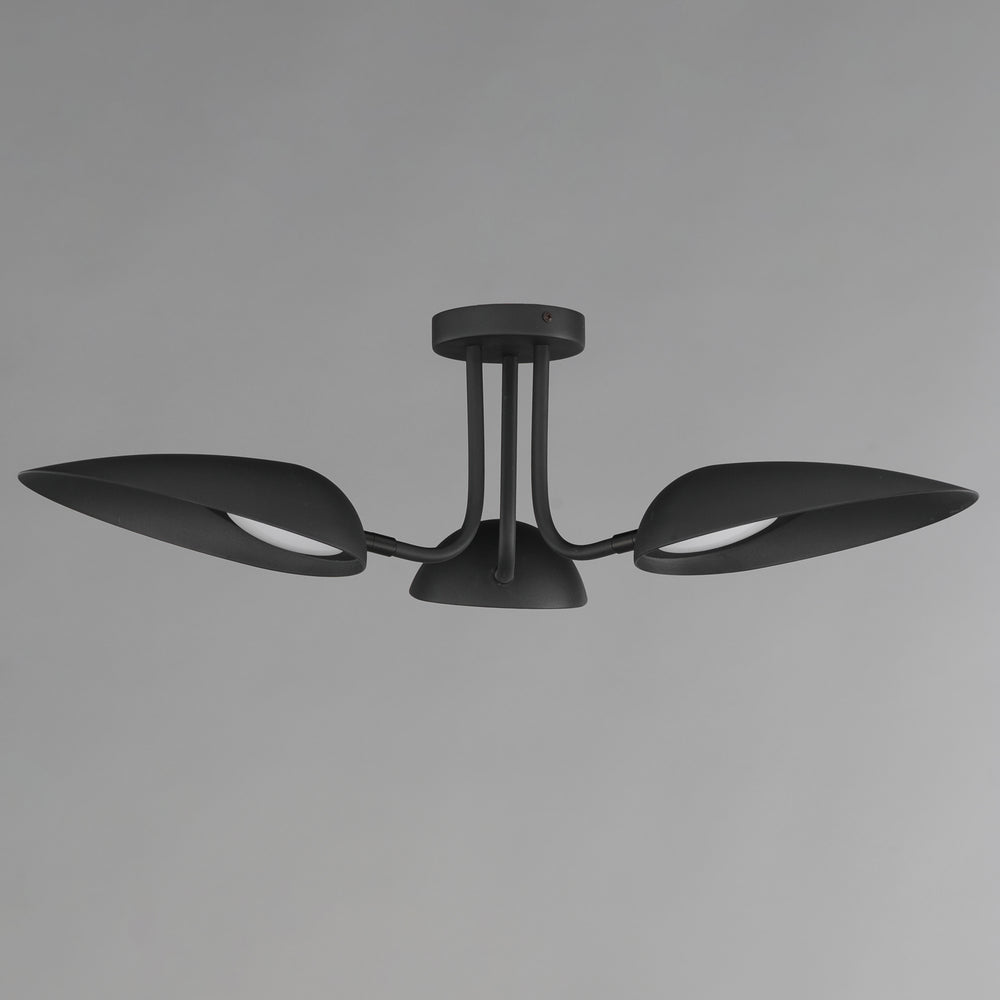 Marsh 3-Light LED Semi-Flush Mount by ET2 Lighting, styled view 1